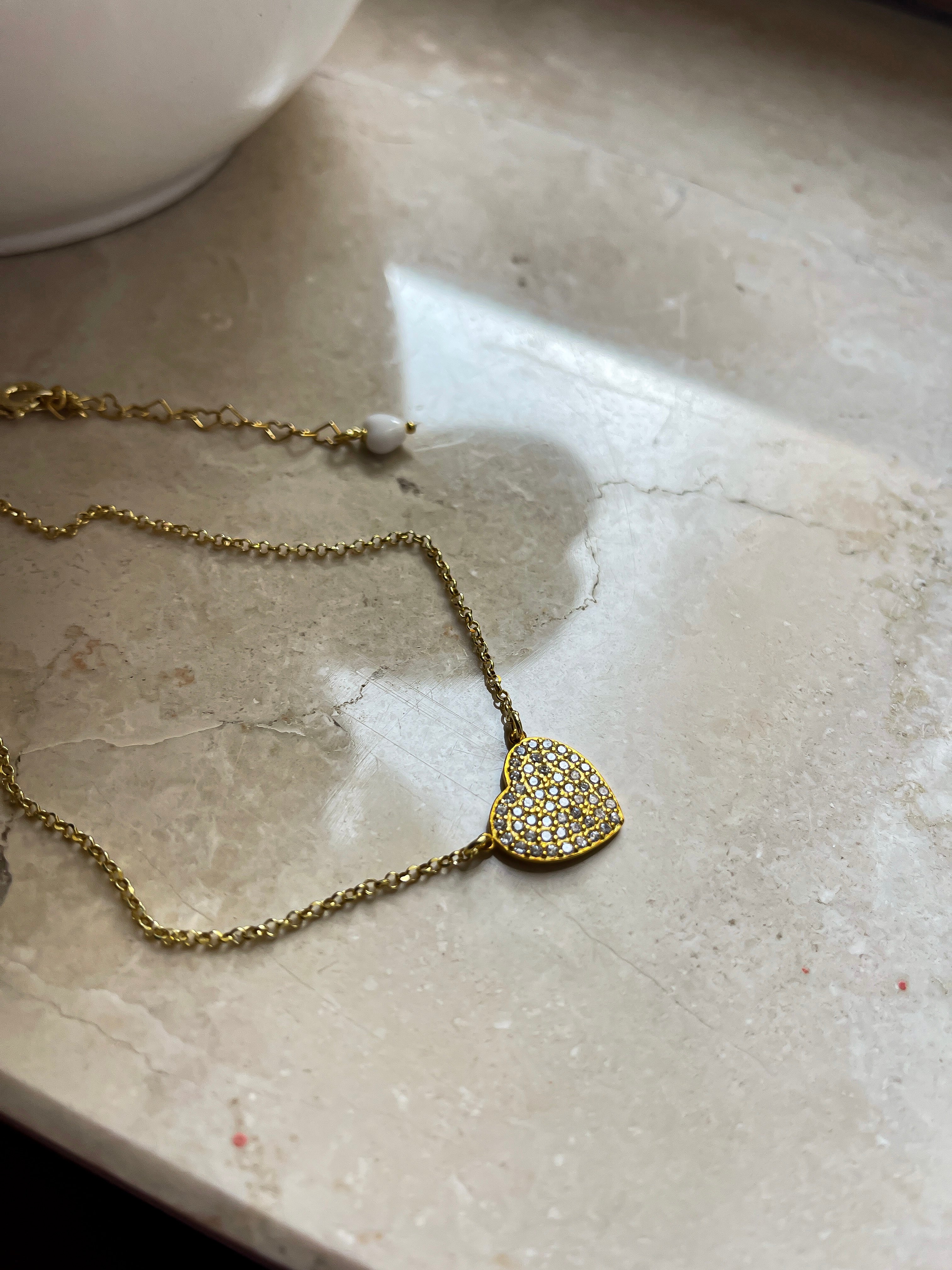 Chocker Cuore Pave di Zirconi