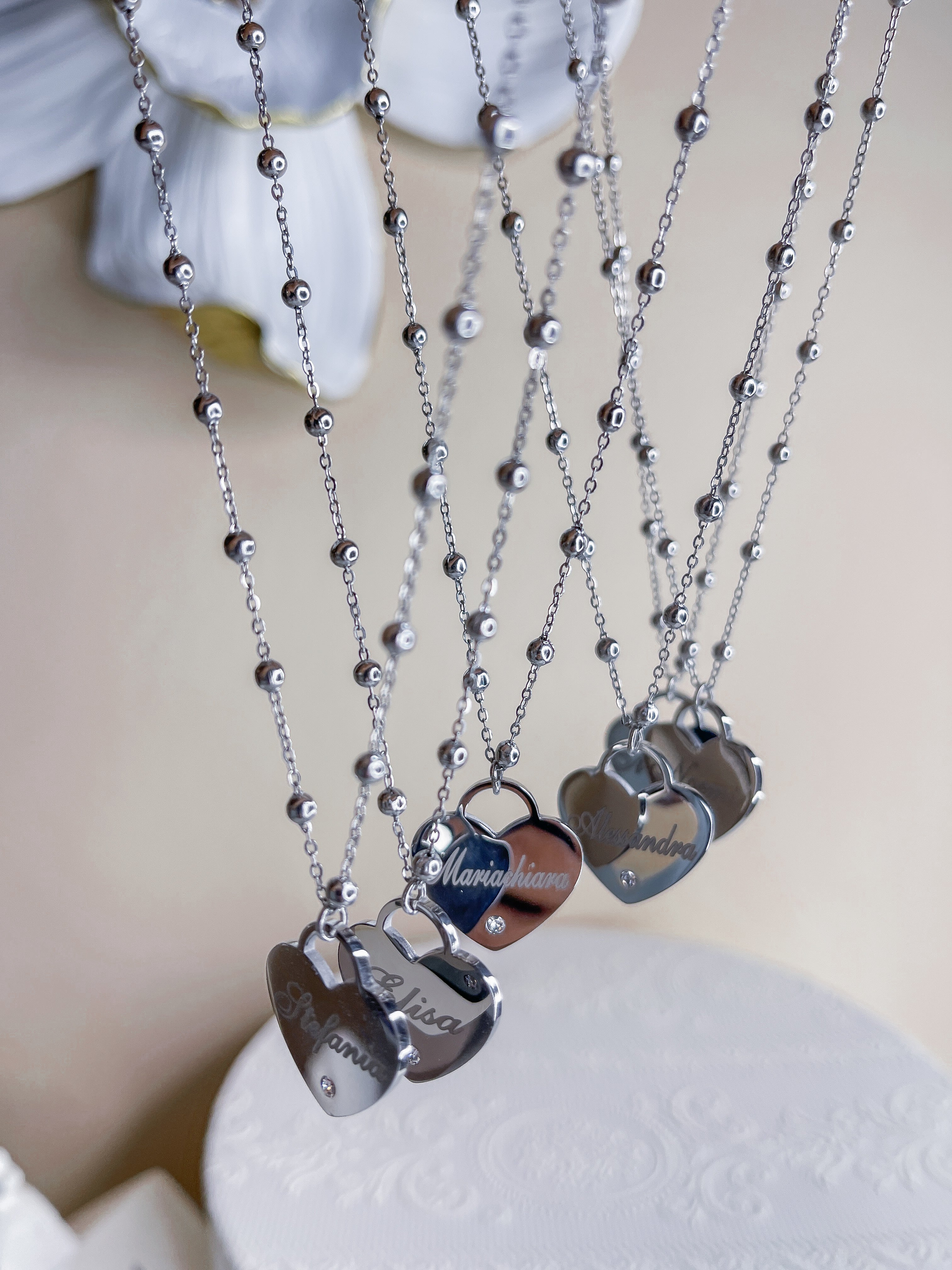 Collana Cuore e Punto Luce