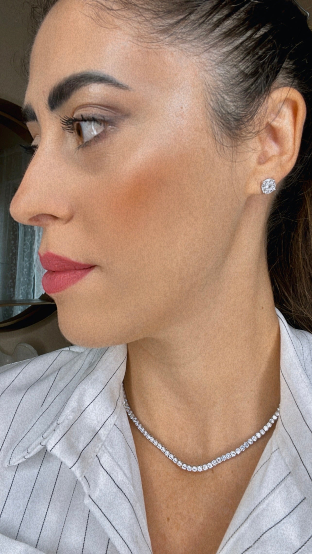 Collana Tennis Cubic Zirconia da 3 mm.