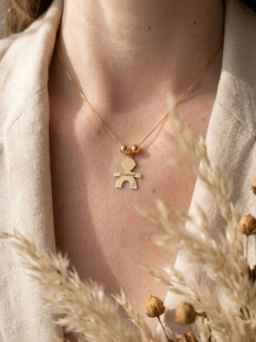 Collana Bebè Personalizzata con Punti Luce