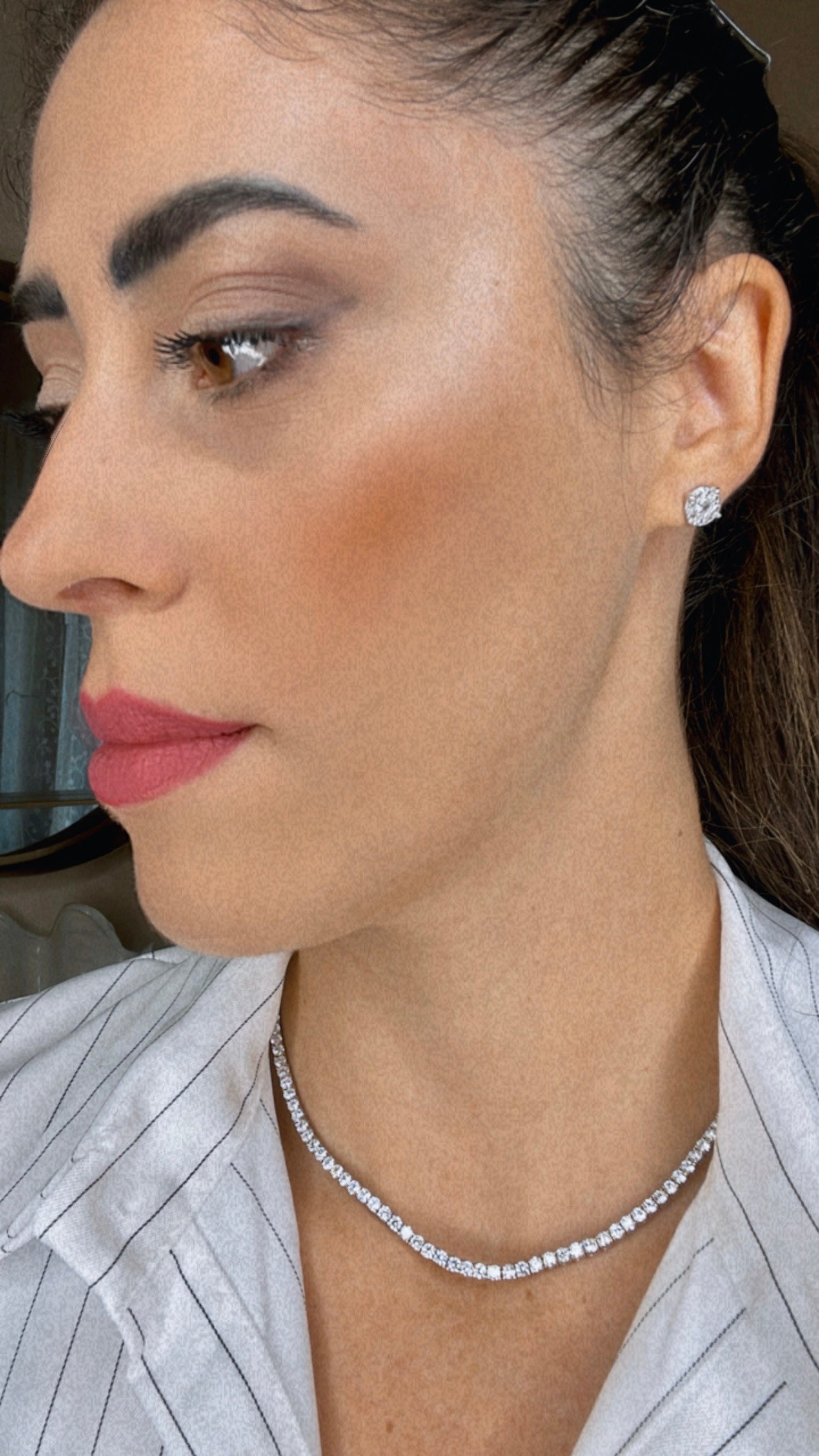 Collana Tennis Cubic Zirconia da 3 mm.