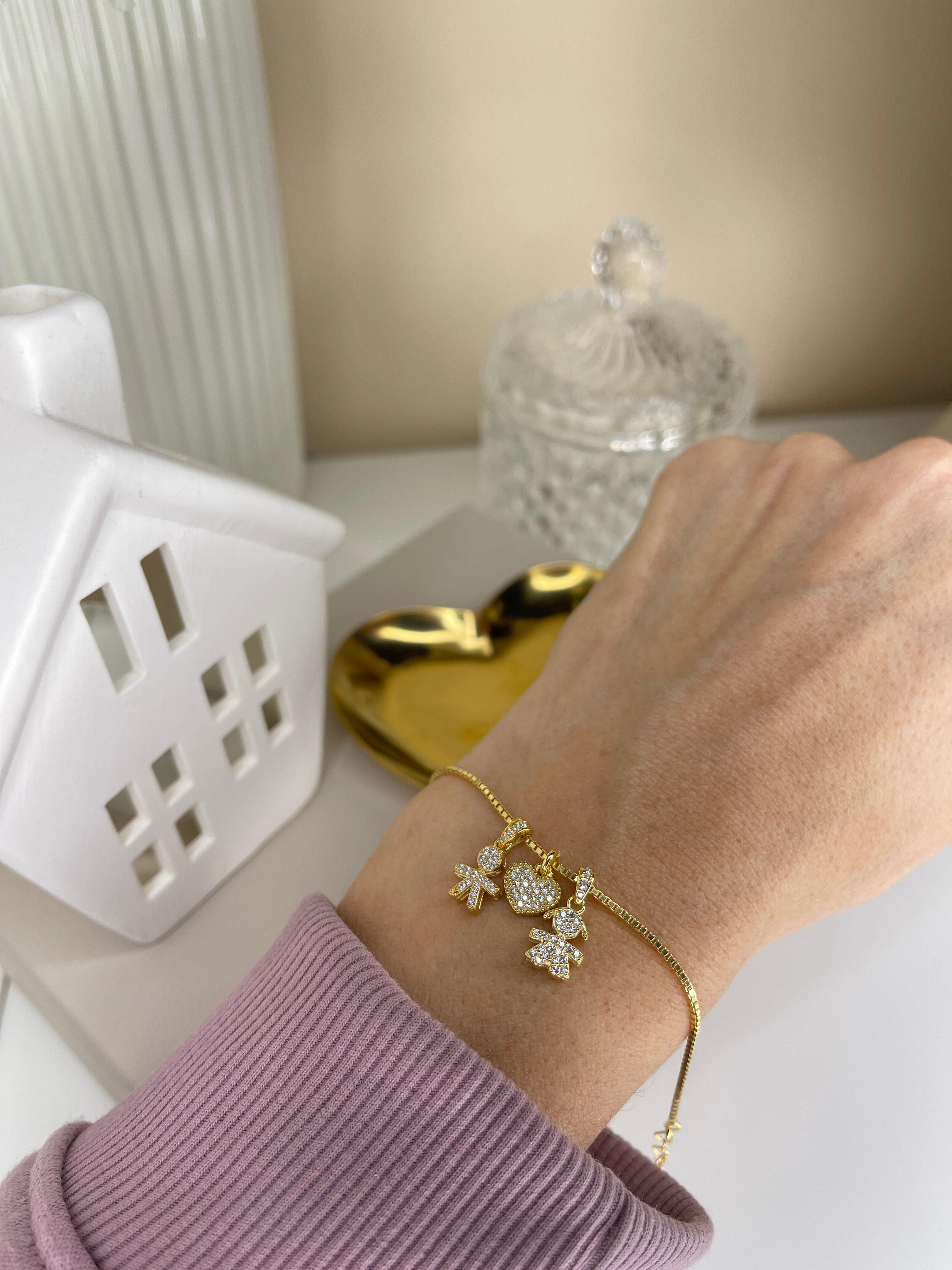 Bracciale Bebè di Zirconi Pendenti
