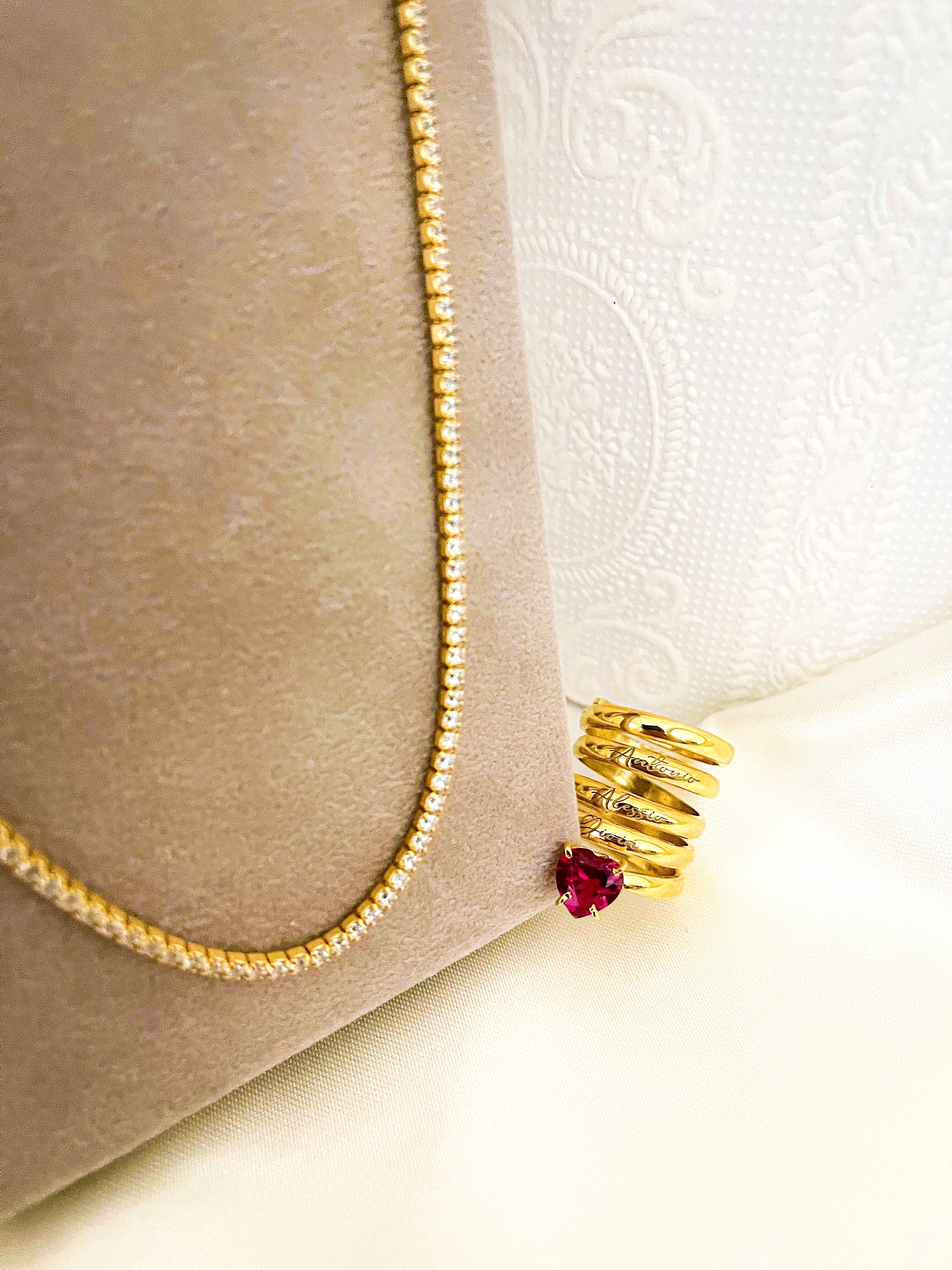 Anello Spirale con Cuore