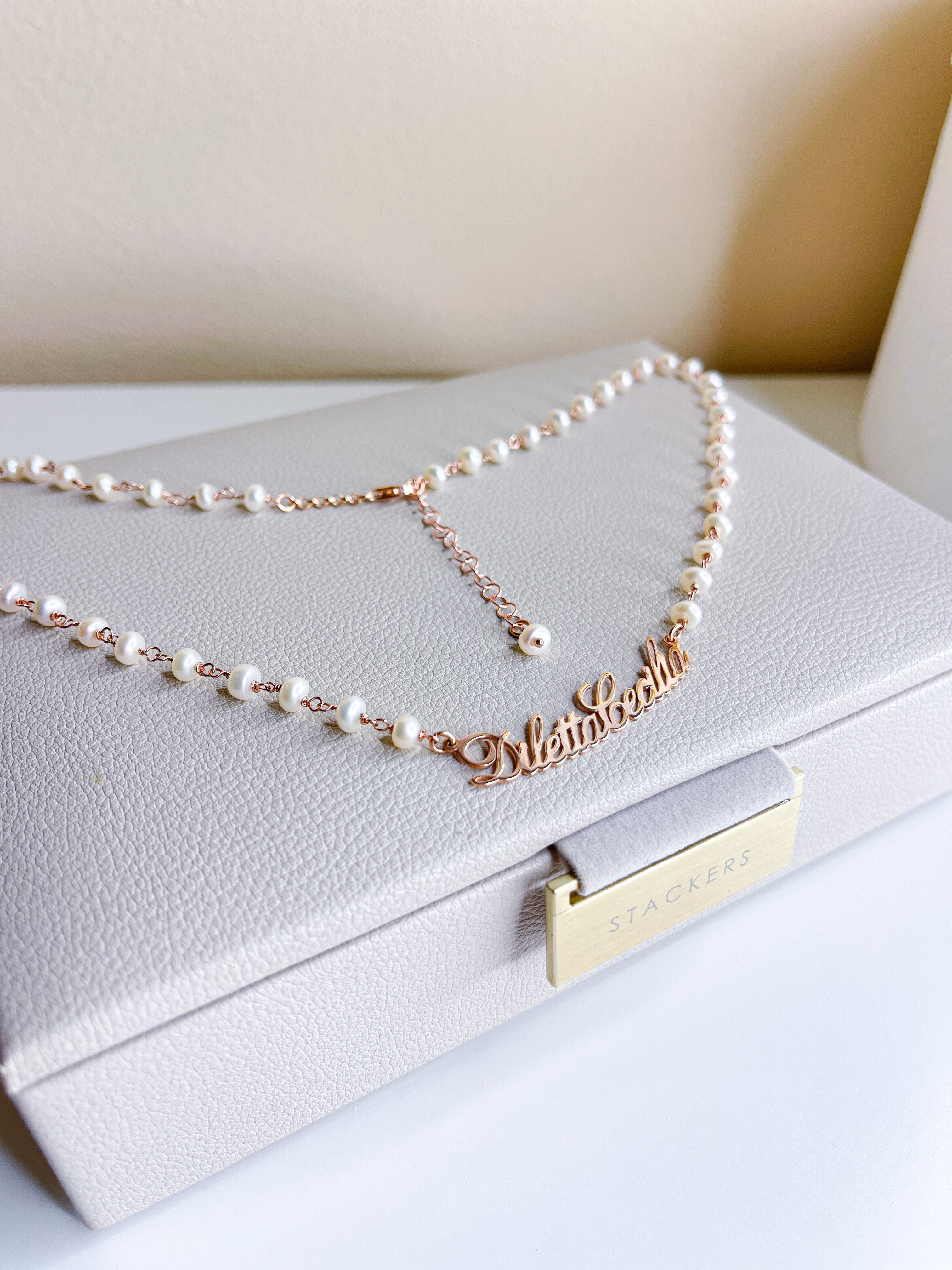 Collana Nome con Perle