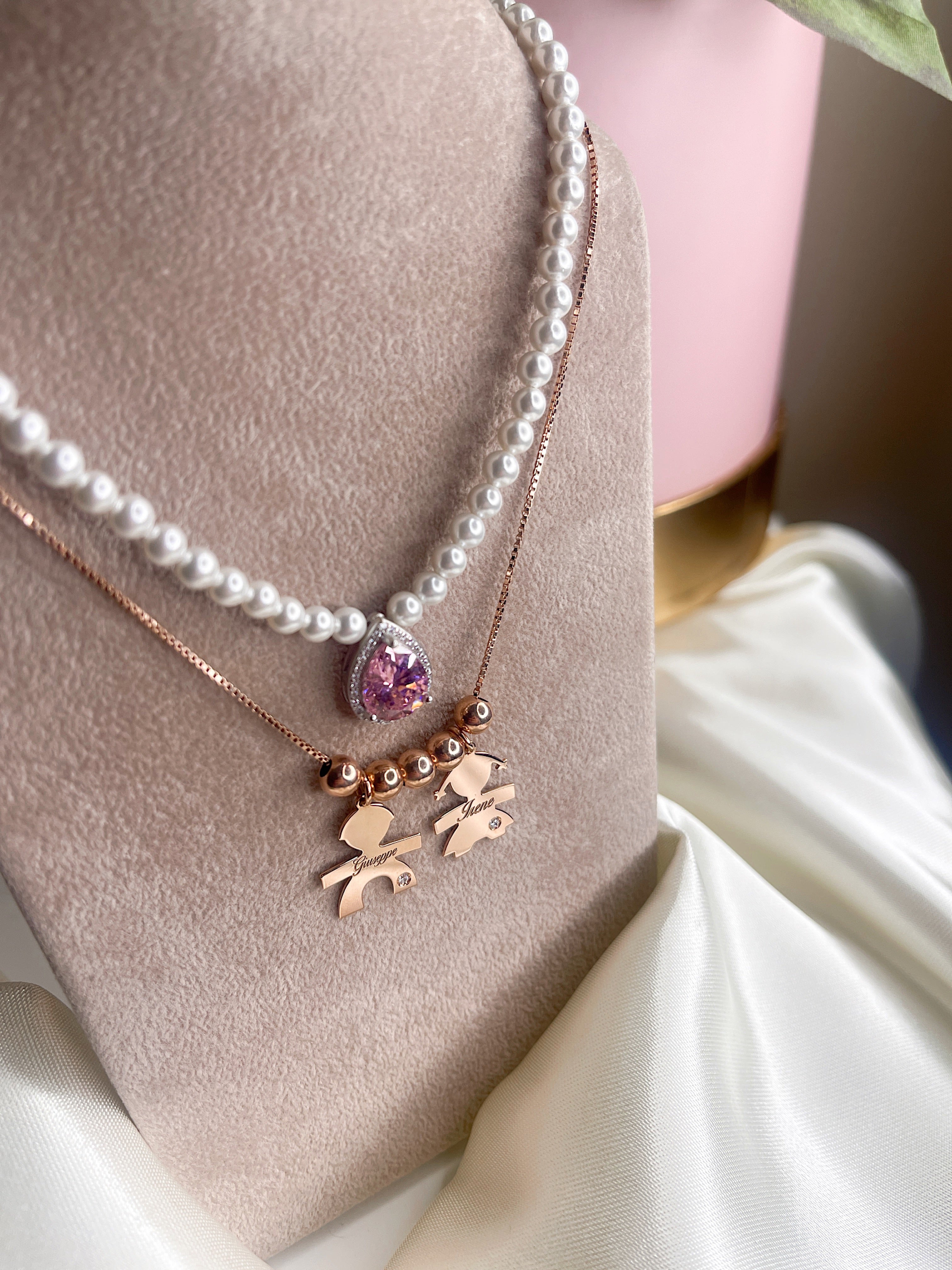 Collana Bebè Personalizzata con Punti Luce