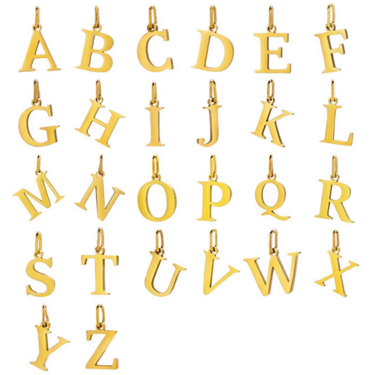Charm Lettera Liscia