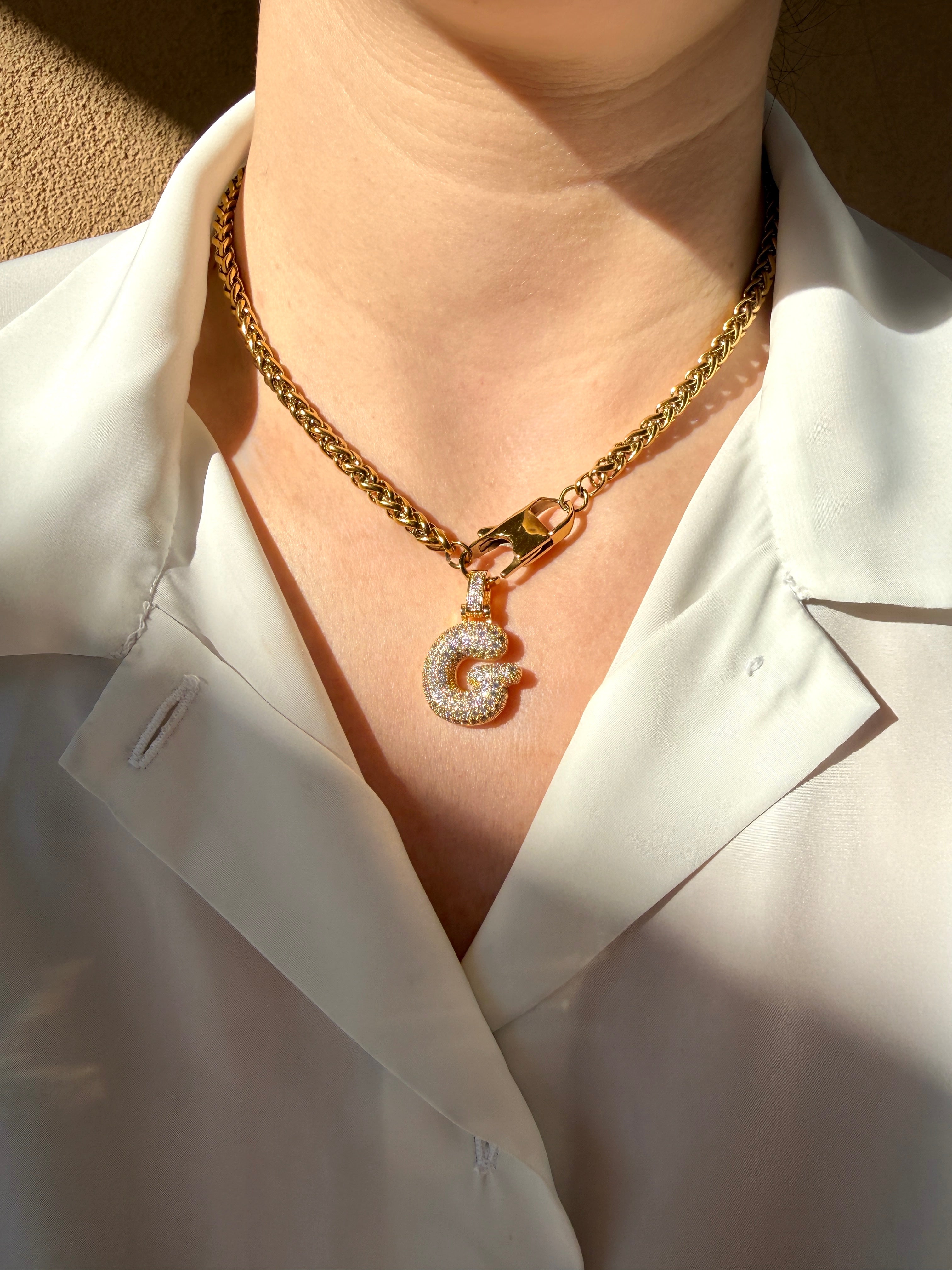Collana Iniziale Bouble Strass