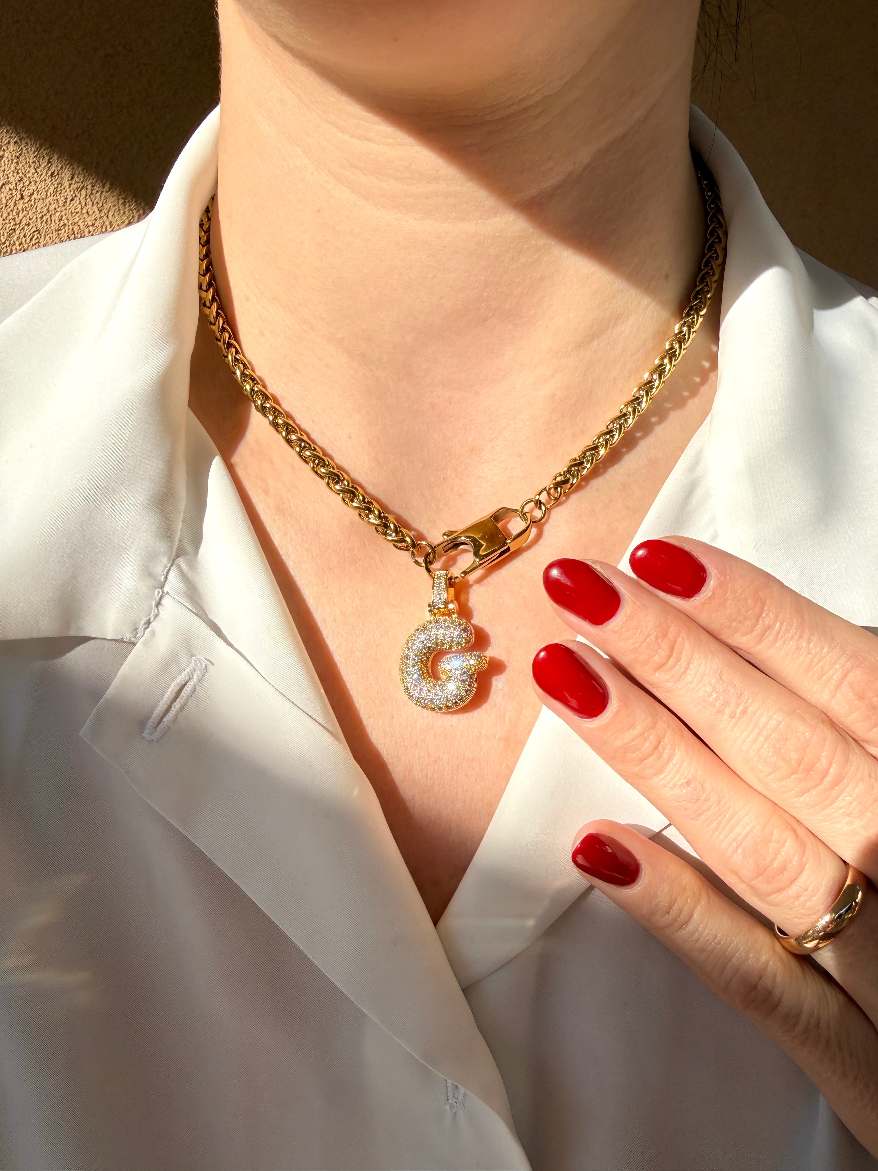 Collana Iniziale Bouble Strass