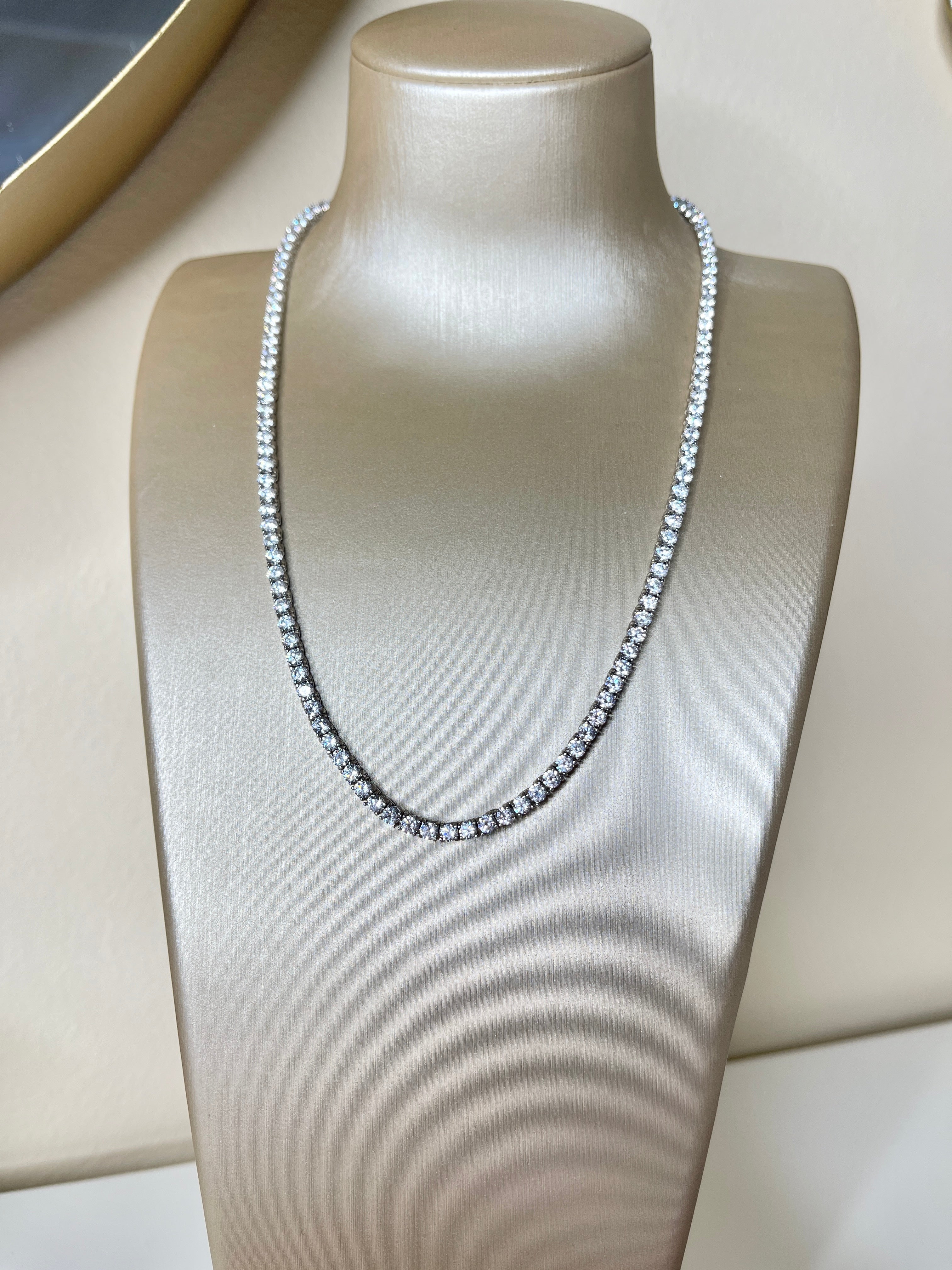 Collana Tennis Cubic Zirconia da 3 mm.