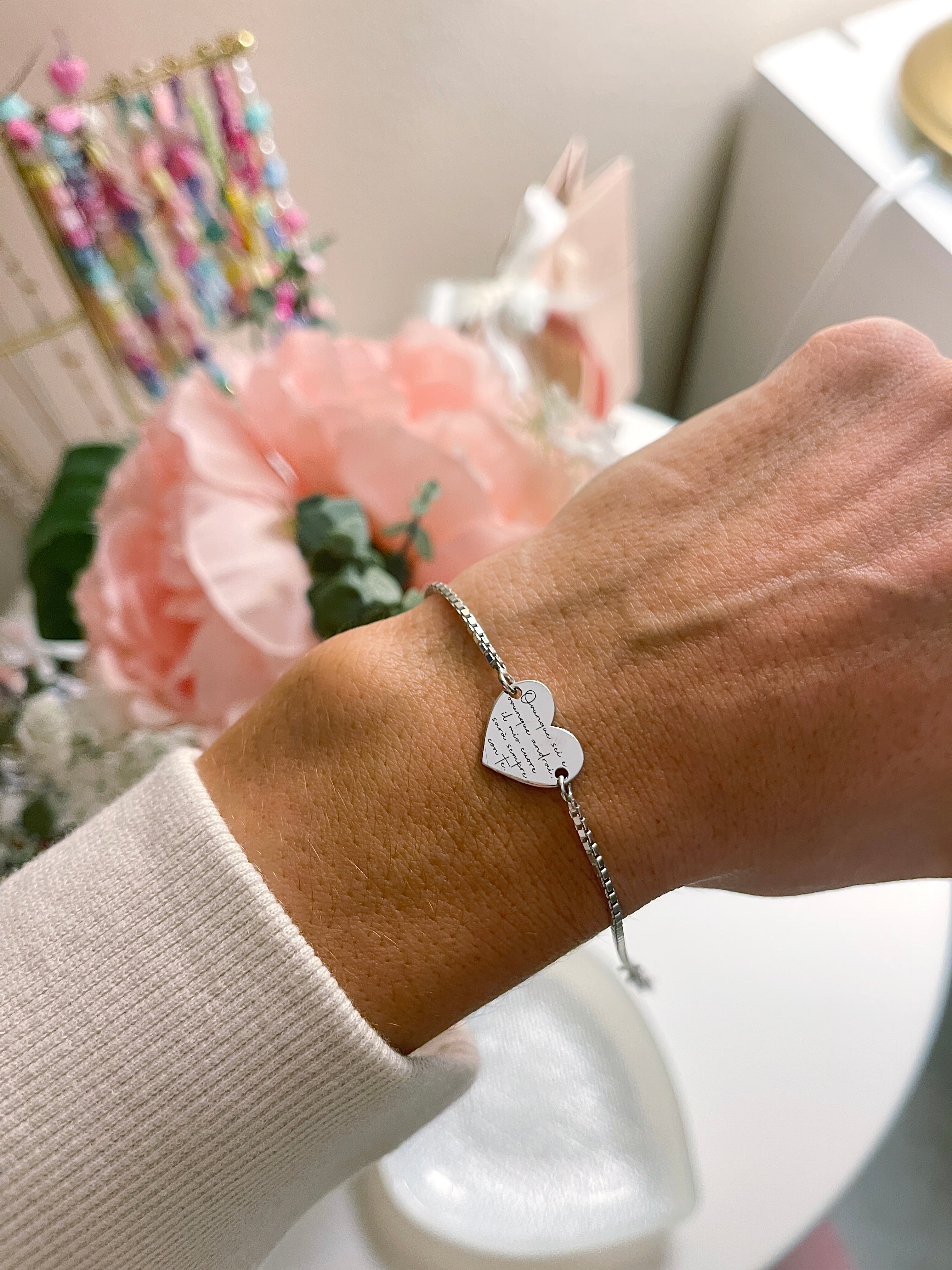 Bracciale Cuore Piccolo Personalizzato