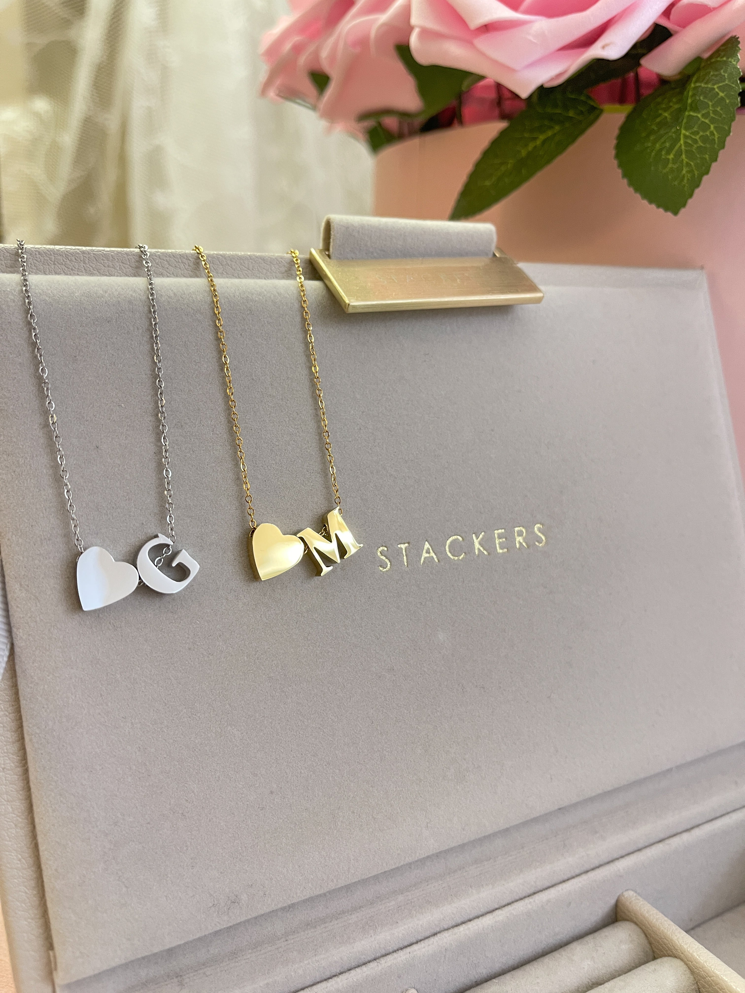 Collana Lettera Passante con Cuore