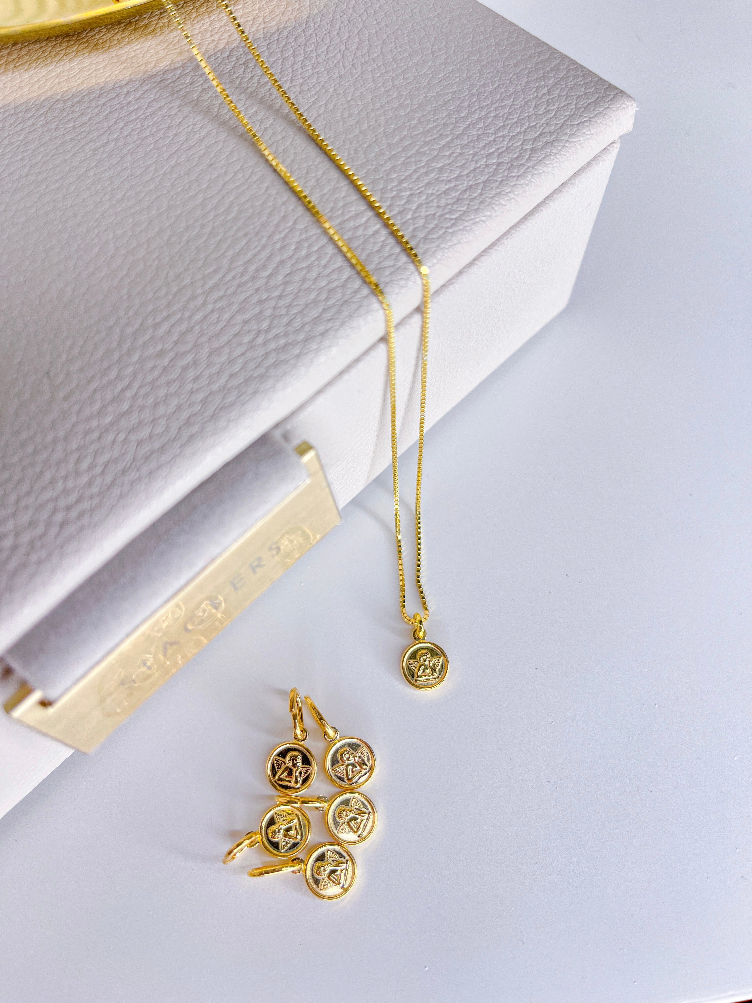 Collana con Micro Medaglia Angioletto