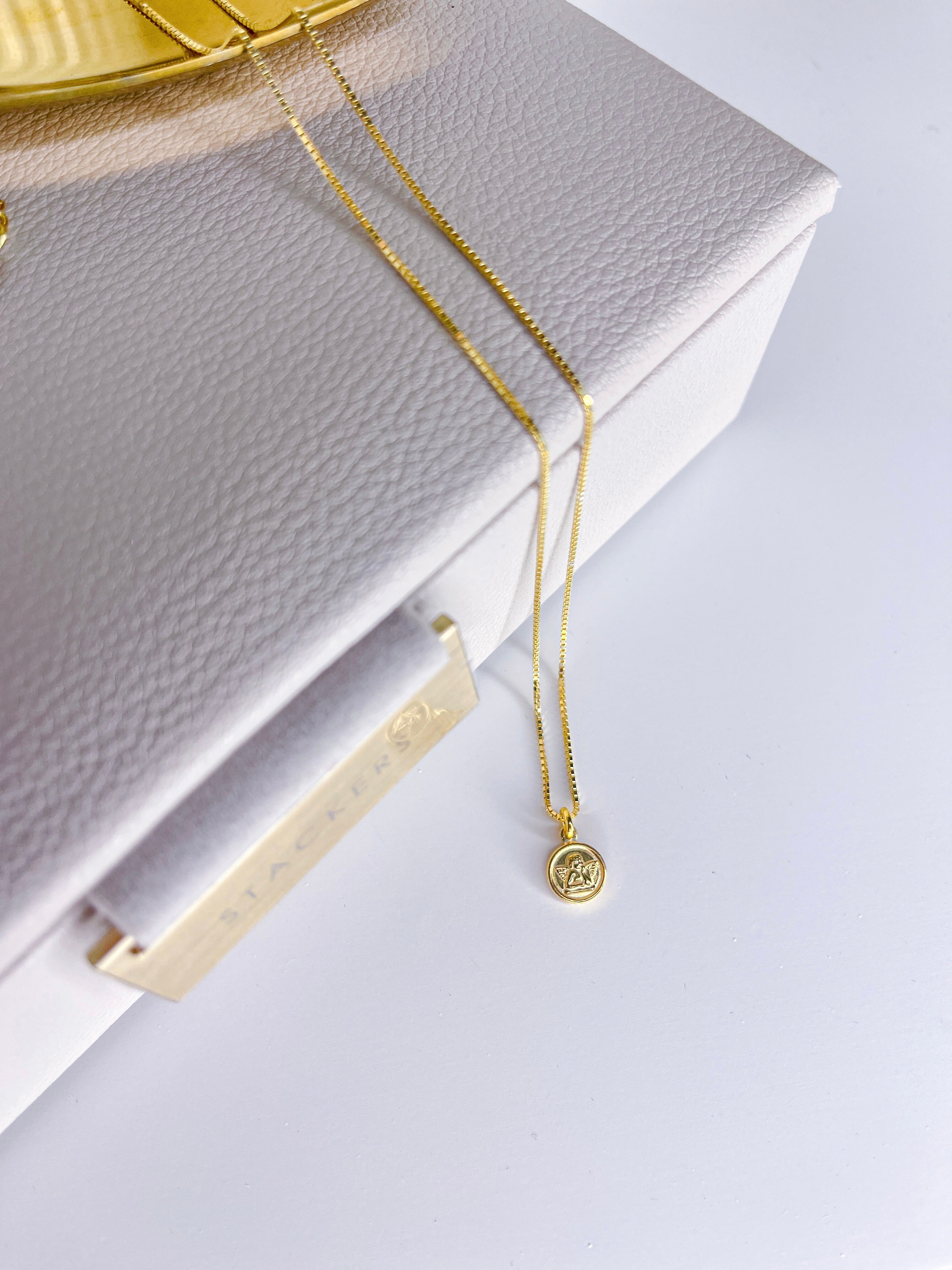 Collana con Micro Medaglia Angioletto