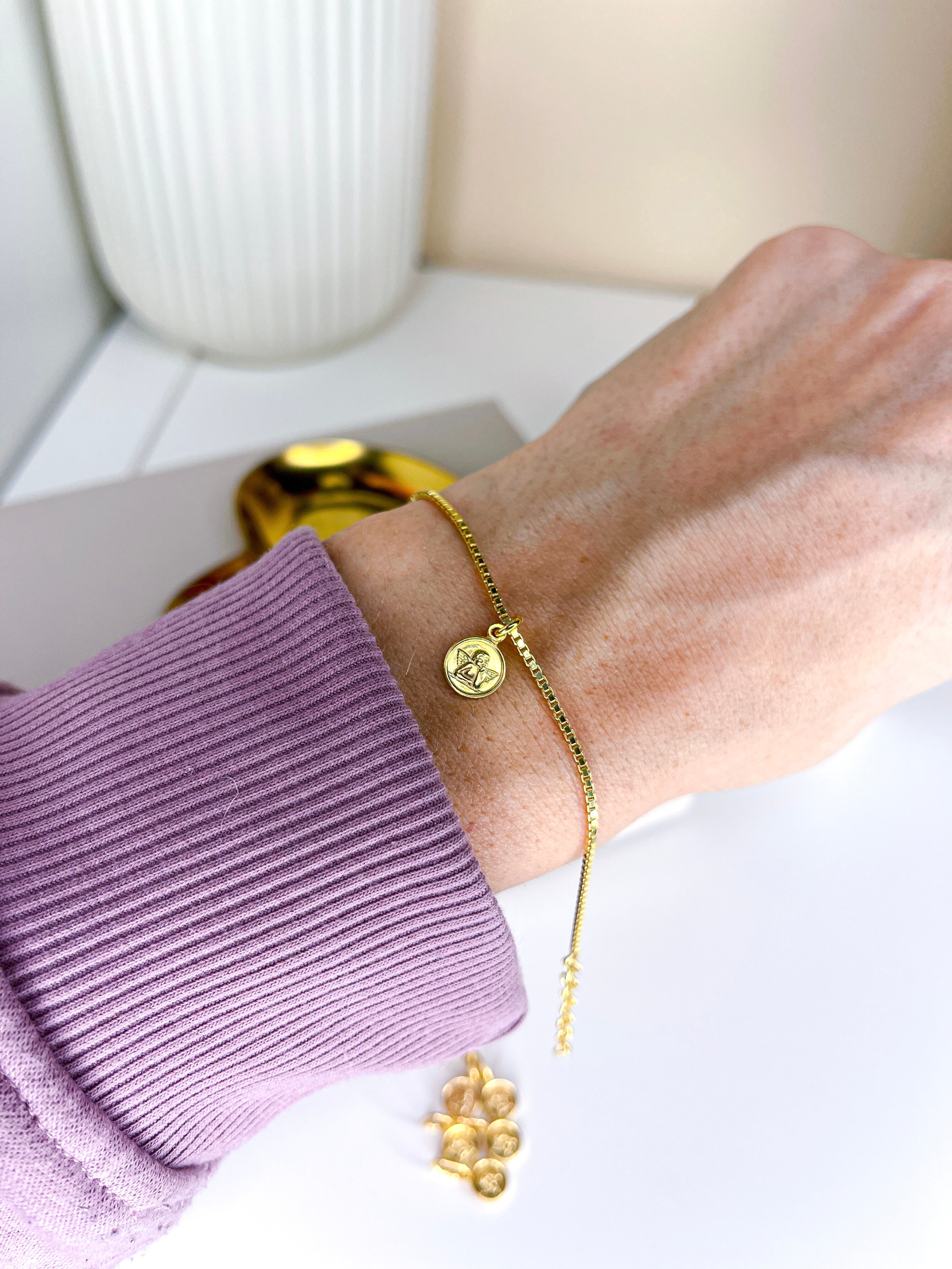 Bracciale con Micro Medaglia Angioletto