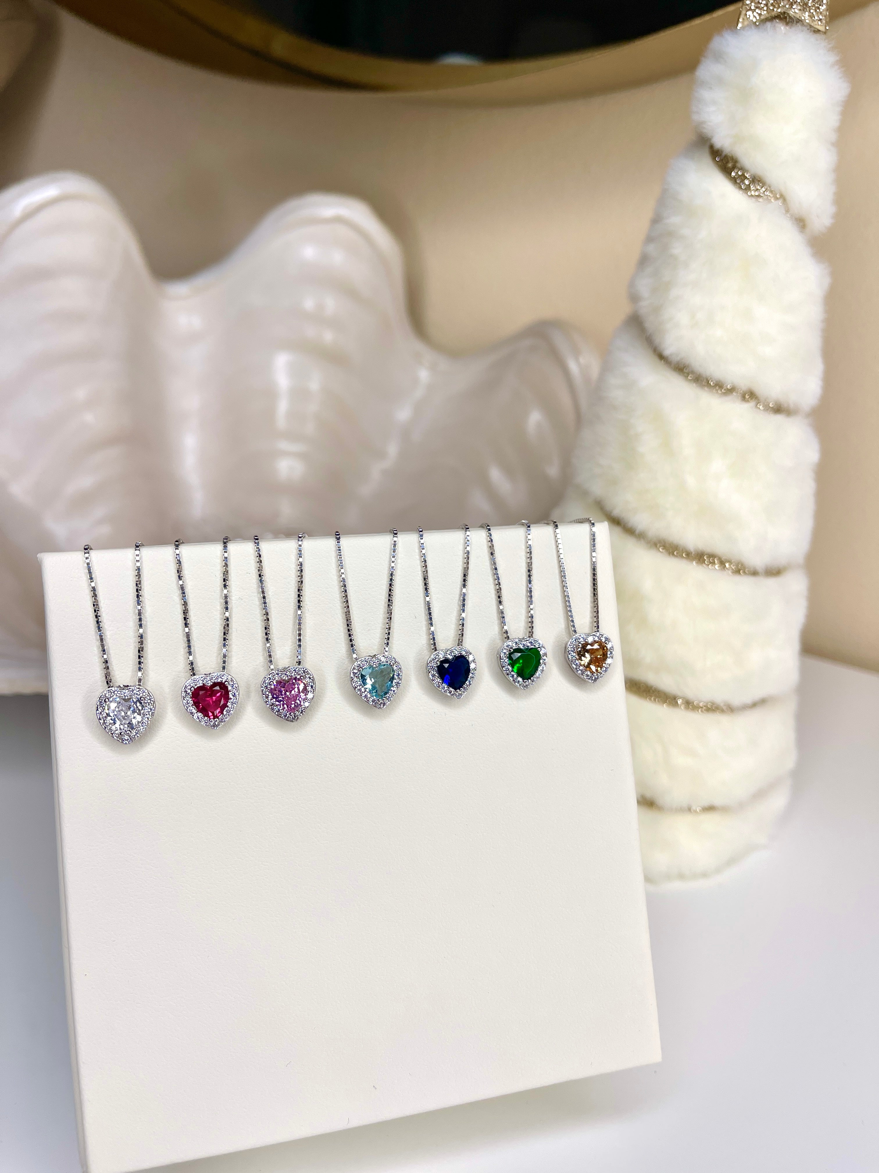 Collana con Cuoricino Passante Colorato