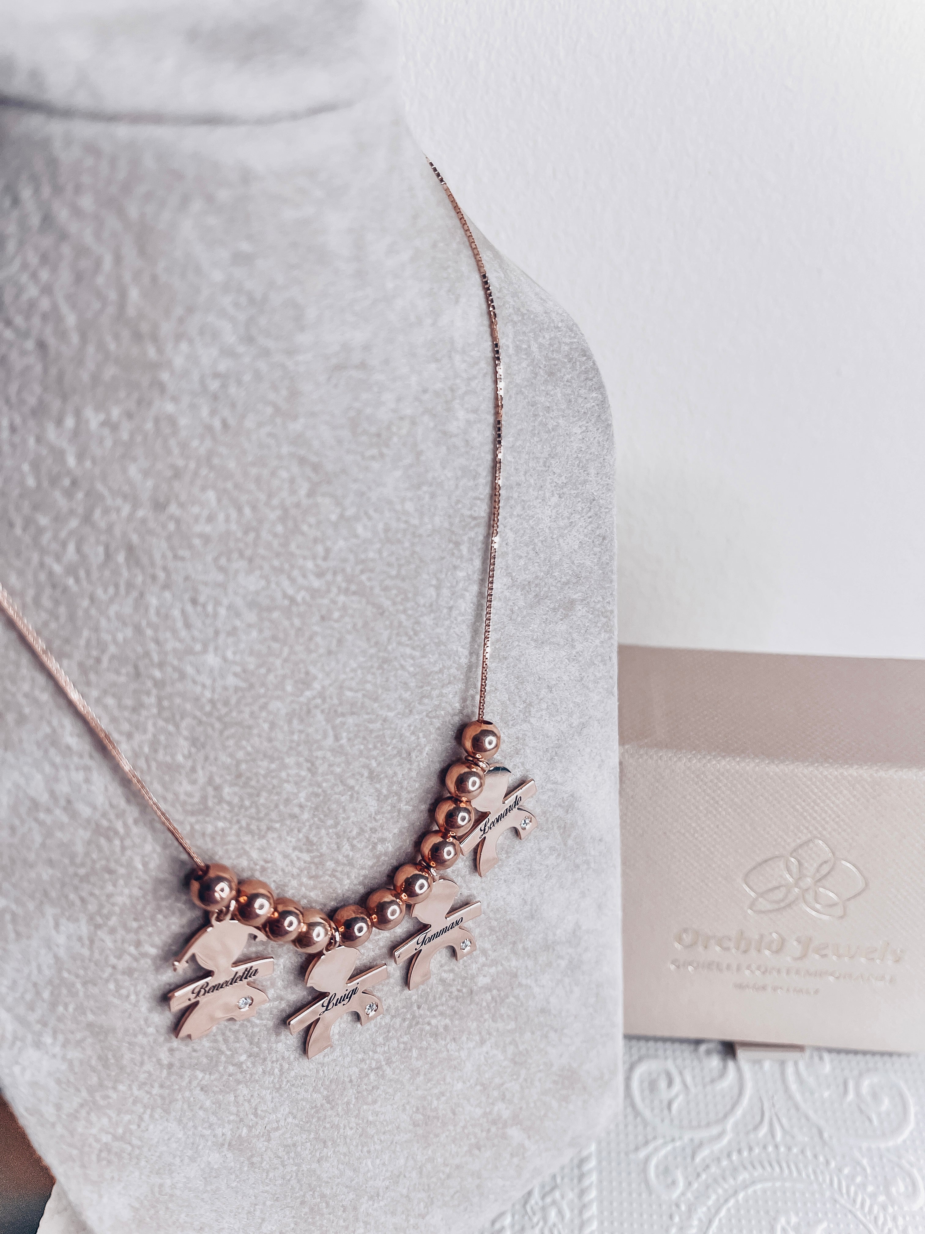 Collana Bebè Personalizzata con Punti Luce