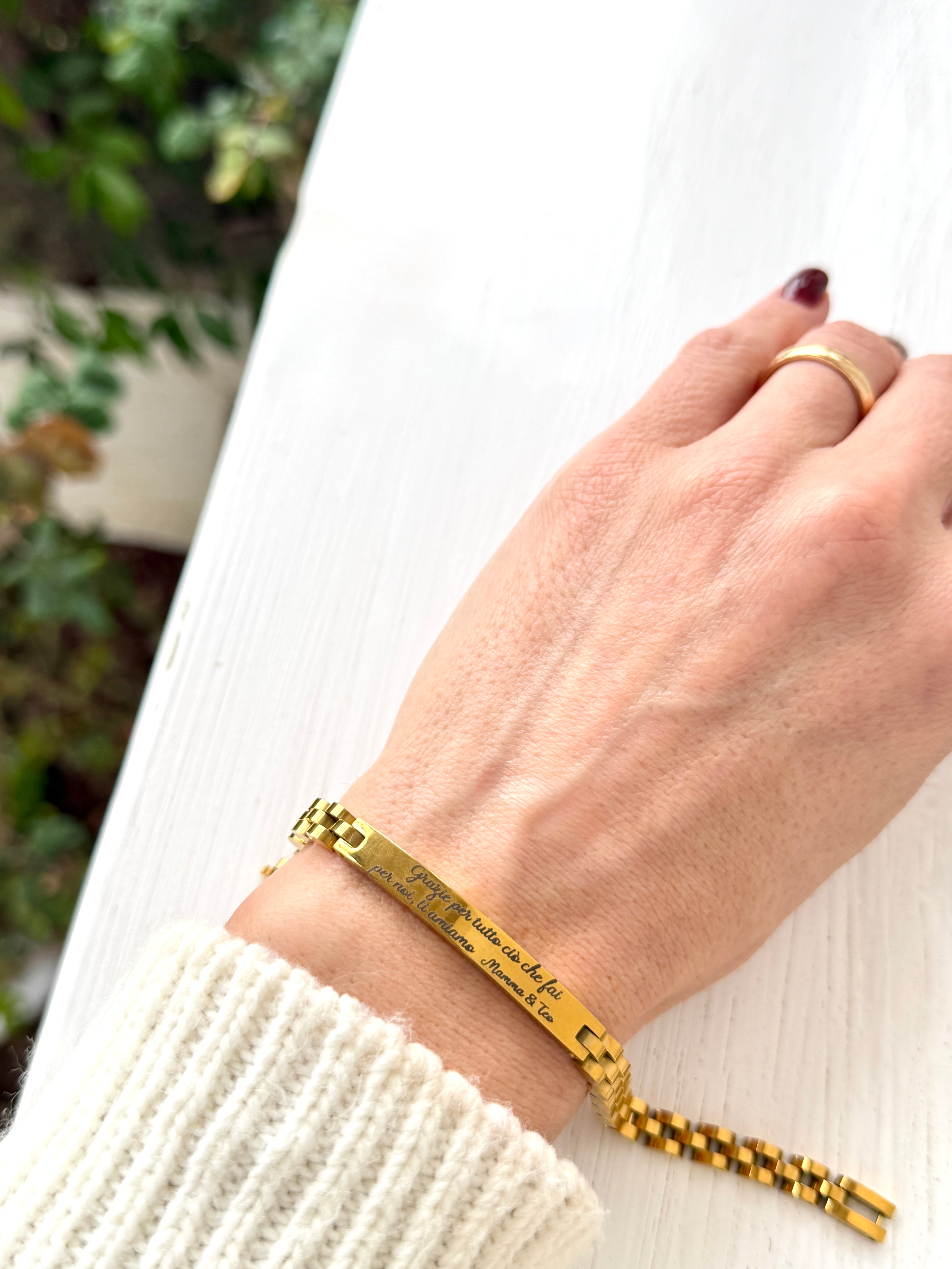 Bracciale Maglia Rettangolare