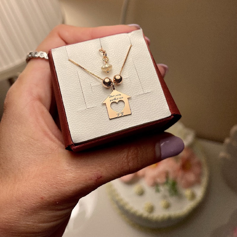 Collana Mini-Casetta Personalizzata
