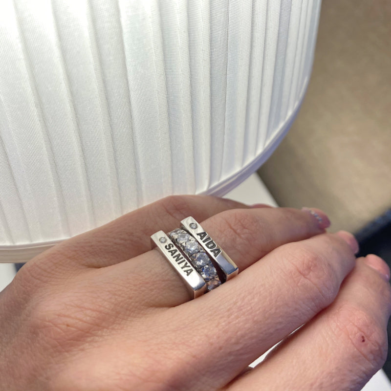Anello Rettangolare Personalizzato