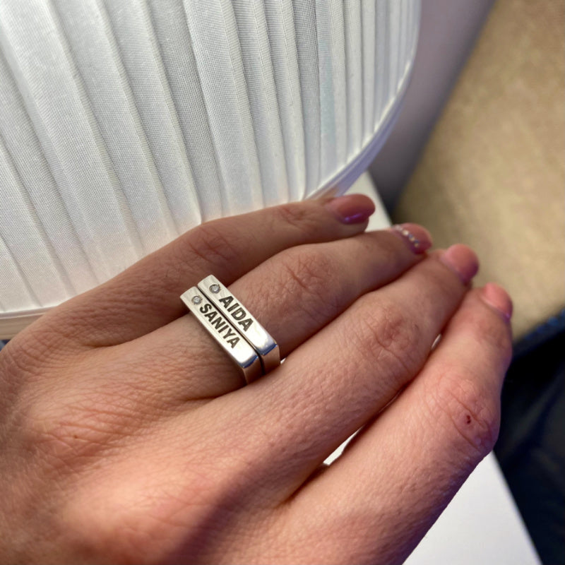 Anello Rettangolare Personalizzato