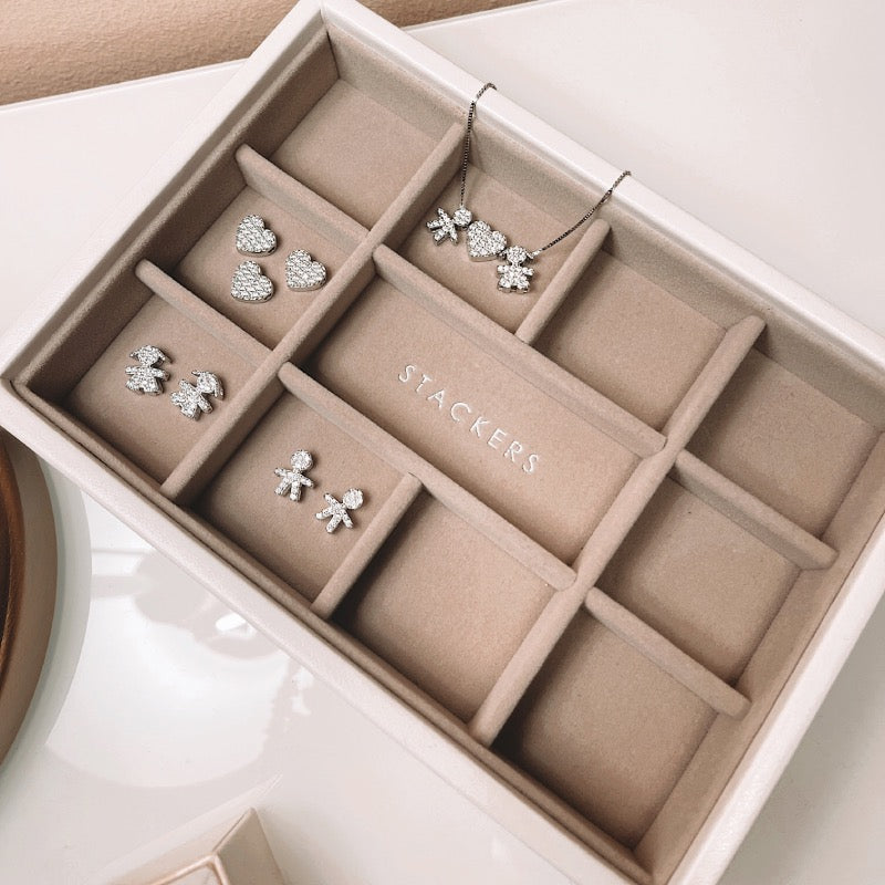 Collana Bebe di Zirconi Passanti con Cuore Pavè