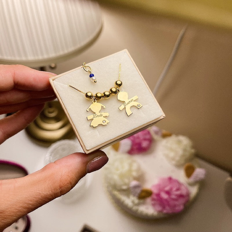 Collana Bebè Personalizzata con Punti Luce