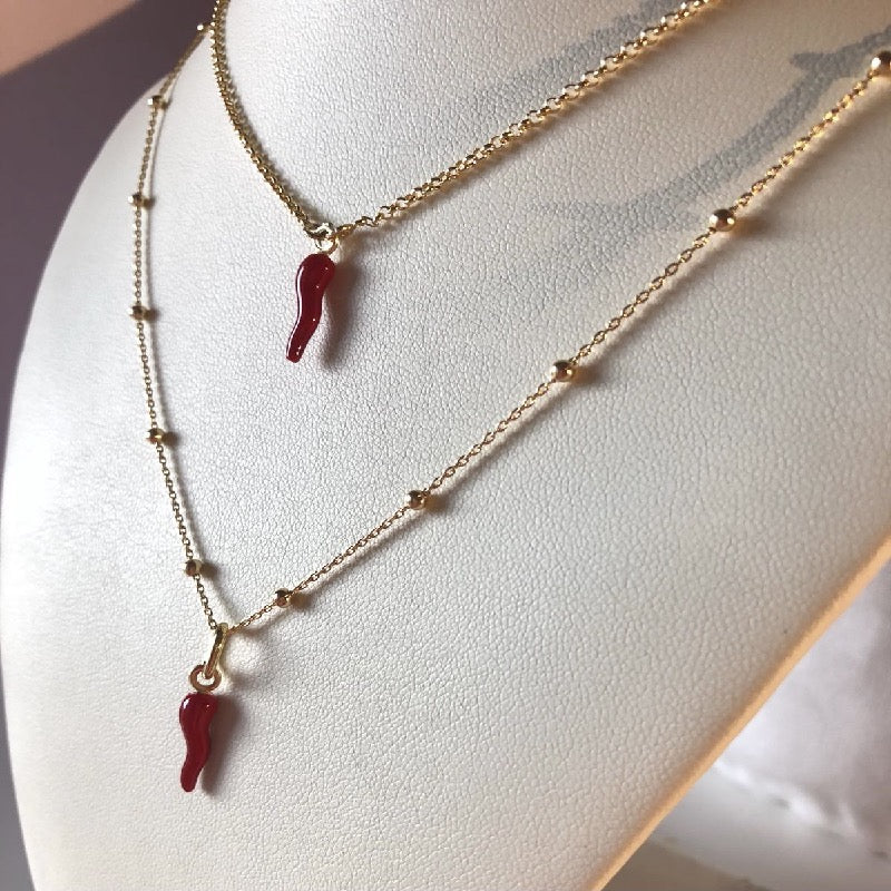 Collana Cornicello Portafortuna