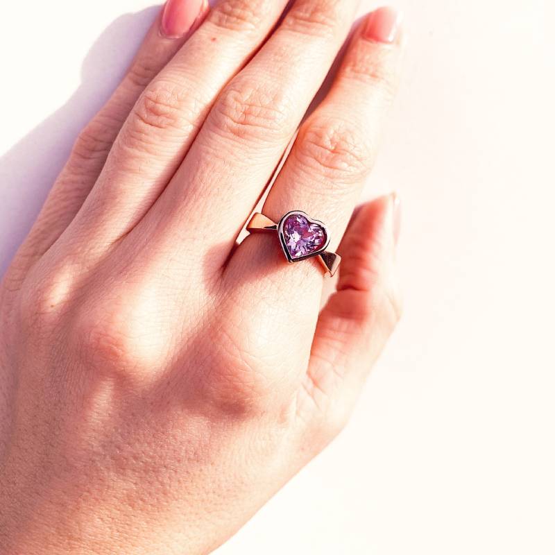 Anello Cuore Let Love Go On Artigianale