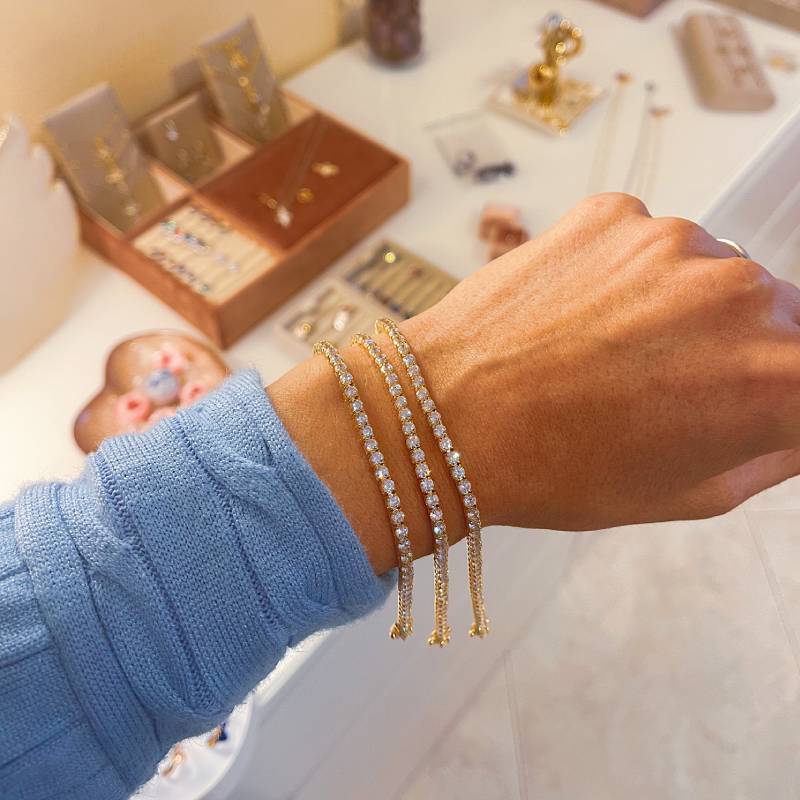 Bracciale Tennis 3 mm con Pietre Cubic Zirconia