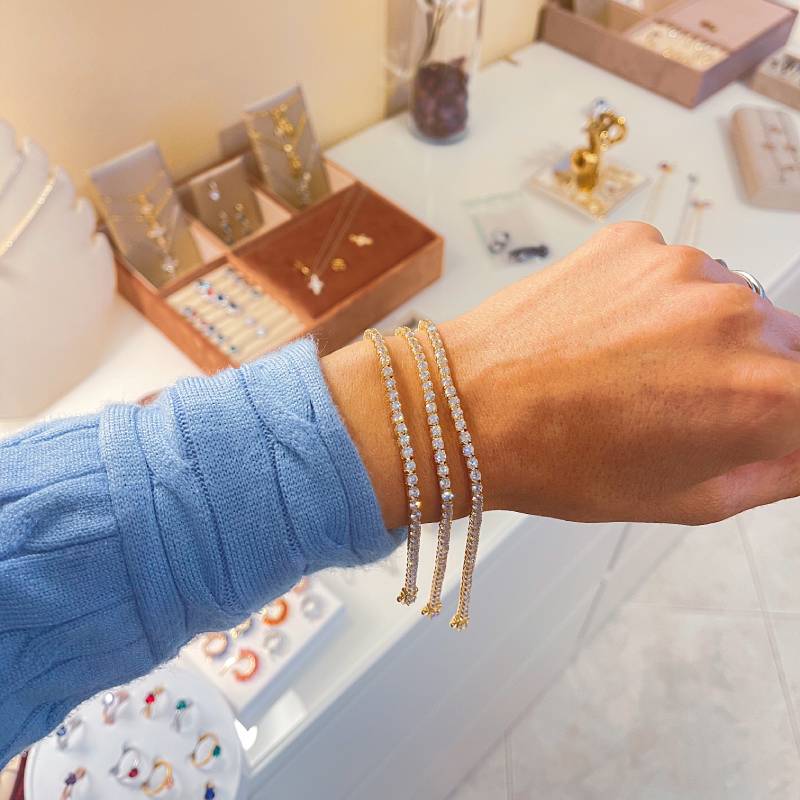 Bracciale Tennis 3 mm con Pietre Cubic Zirconia