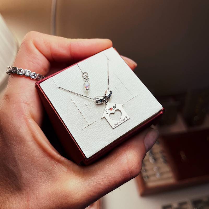 Collana Mini-Casetta Personalizzata