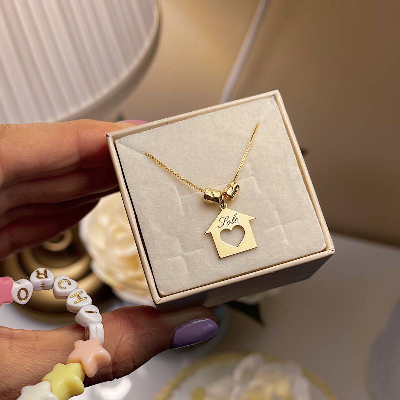 Collana Mini-Casetta Personalizzata