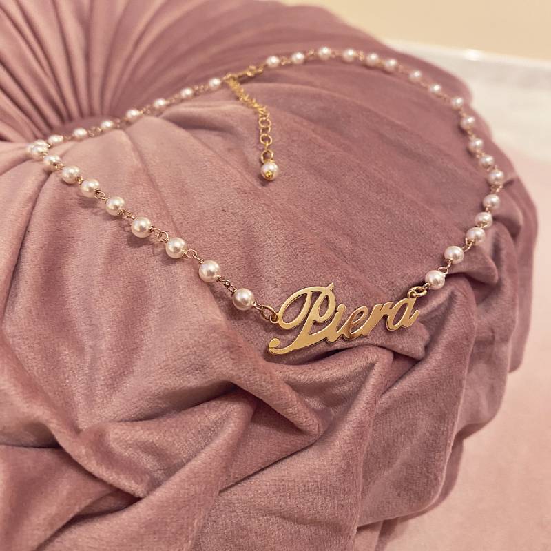 Collana Nome con Perle