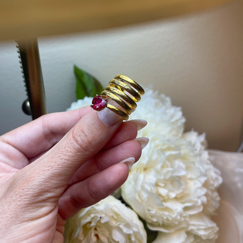 Anello Spirale con Cuore